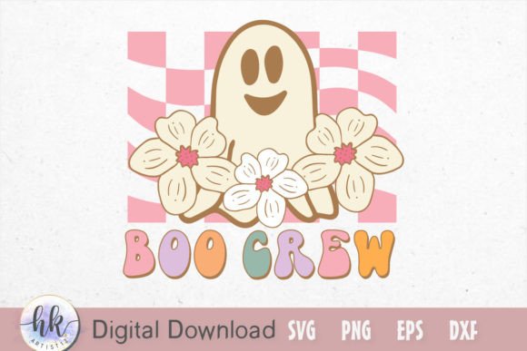 Boo Crew Retro SVG: A Designer's Take on Graphics for Crafts