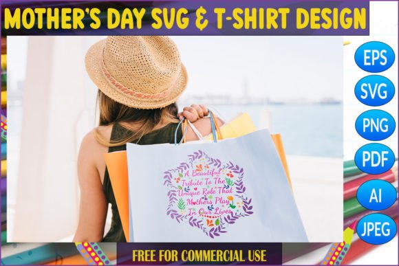 HAPPY Mother’s Day SVG T-Shirt Design for Branding and Marketing