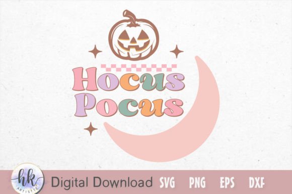 Hocus Pocus Retro SVG Graphics for Crafts
