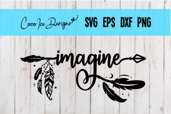 Imagine Bohemian Mystic Quote: A Graphic Design Asset for Creative Projects