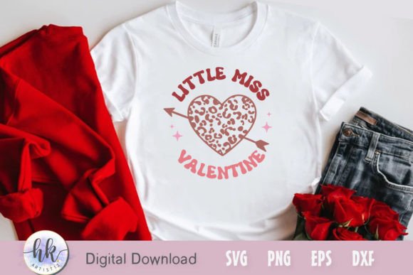 Little Miss Valentine Retro SVG: Graphics for Crafts & Branding