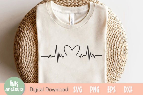 Love Heartbeat SVG for Crafts and Graphics