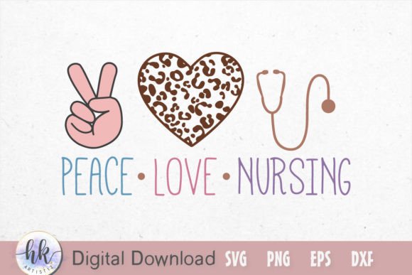 Peace Love Nursing Retro SVG Review